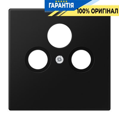 Панель розетки TV+R(SAT) Jung LS990SATSWM матовый чёрный графит