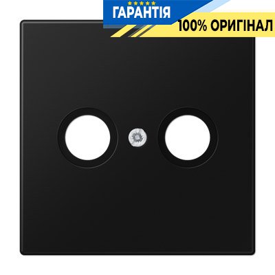 Панель розетки TV + R Jung LS990TVSWM матовий чорний графіт