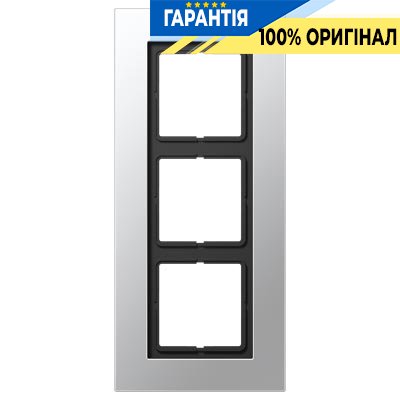 Рамка 3-я Jung LSP983AL Алюминий