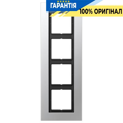 Рамка 4-я Jung LSP984AL Алюминий