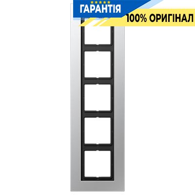 Рамка 5-я Jung LSP985AL Алюминий