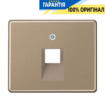 Панель розетки TF/PC 1-а Jung SL569-1UAGB бронза