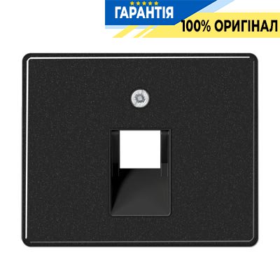 Панель розетки TF/PC 1-а Jung SL569-1UASW чорний