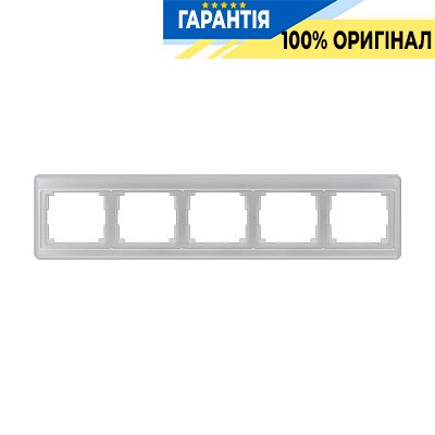 Рамка 5-я Jung SL585SI серебро