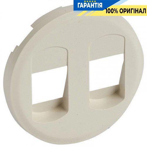 Накладка двойной акустической розетки Legrand Celiane слоновая кость 66241