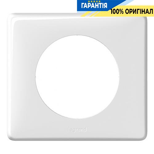 Рамка 1-я Legrand Celiane 66631, «Белый глянец»