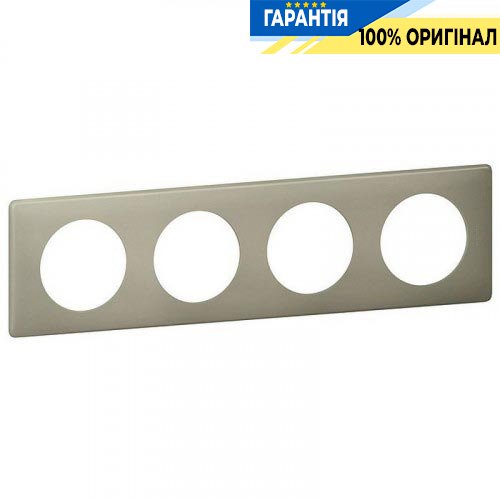 Рамка 4-я Legrand Celiane 66714, «Грин перкаль»