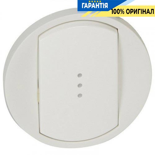 Клавиша 1-а для выключателя с подсветкой Legrand Celiane 68003, белый
