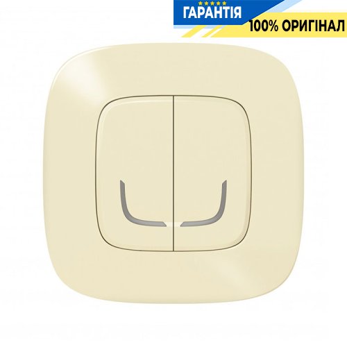 Розумний провідний 2-кл. вимикач освітлення з опцією світлорегулювання Legrand Valena Allure with Netatmo 752688, слонова кістка