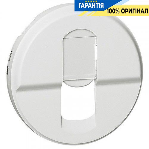 Накладка комп'ютерної розетки RJ45 Legrand Celiane біла 68251
