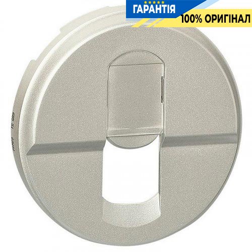 Накладка комп'ютерної розетки RJ45 Legrand Celiane титан 68551