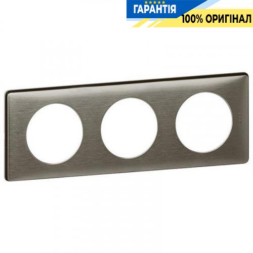 Рамка 3-я Legrand Celiane 68973, «Вольфрам»