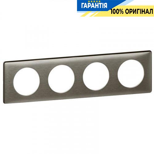 Рамка 4-я Legrand Celiane 68974, «Вольфрам»