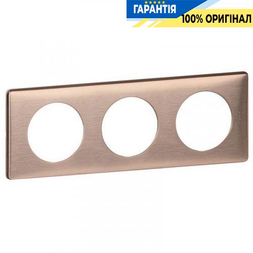Рамка 3-я Legrand Celiane 68993, «Медь»