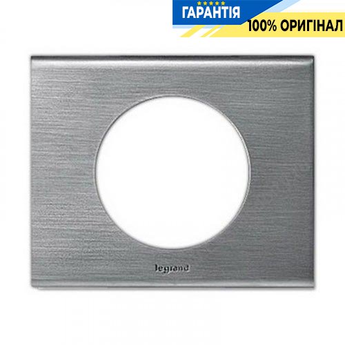 Рамка Legrand Celiane 69101, 1 місце фактурна сталь