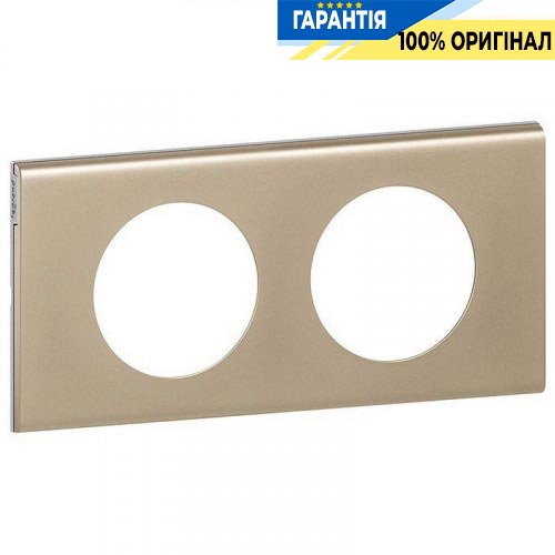 Рамка Legrand Celiane 69112, 2 пости нікель велюр