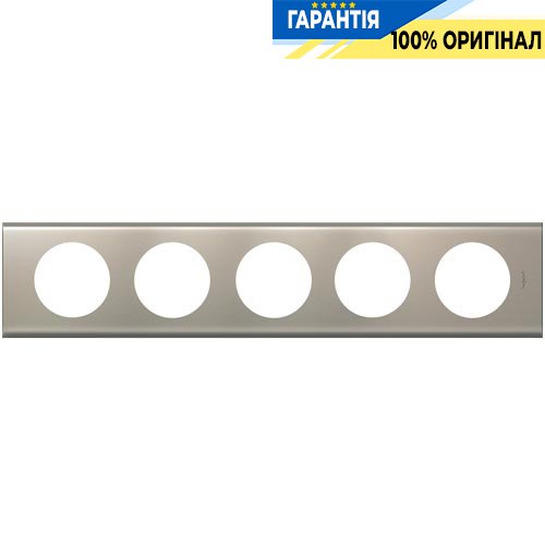 Рамка Legrand Celiane 69120, 5 постів нікель велюр