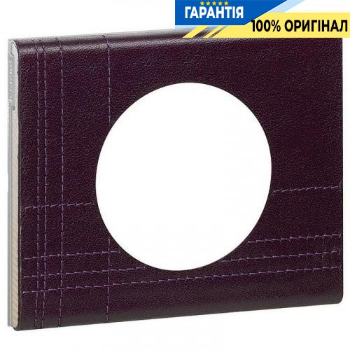Рамка 1-а Legrand Celiane 69441, «Шкіра Кармазин»