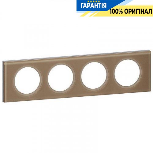 Рамка 4-я Legrand Celiane 69464, «Смальта Мокка»