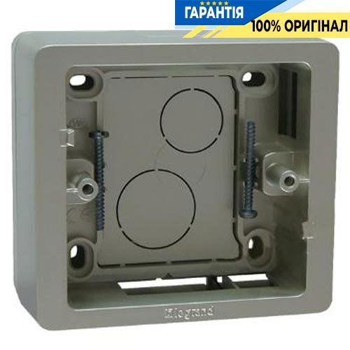 Коробка Legrand Celiane 80244 1 пост для накладного монтажа титан