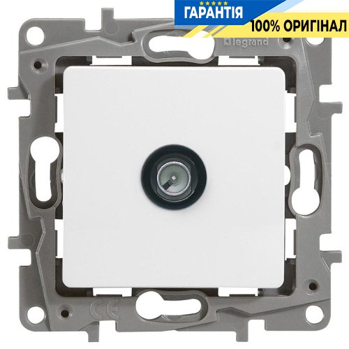 Розетка телевизионная TV «оконечная» Legrand Etika 672265 белый