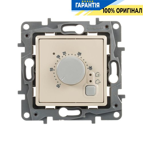 Термостат для теплої підлоги, Legrand Etika 672330, «слонова кістка»