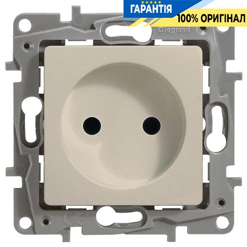 Розетка електрична без заземлення Legrand Etika 672334, слонова кістка