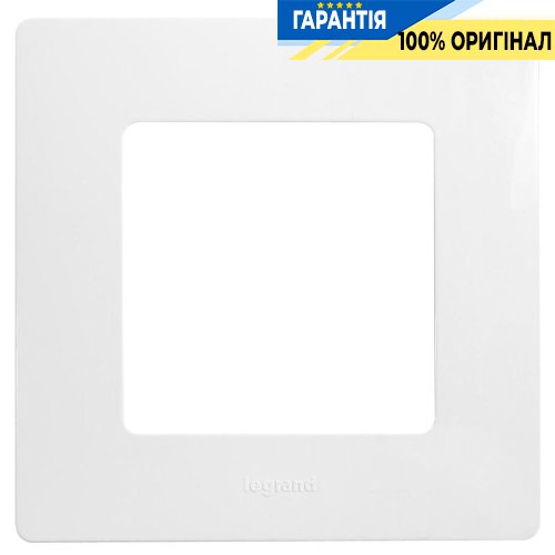 Рамка 1-постовая Legrand Etika 672501, «белый»