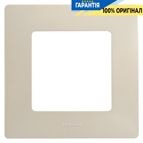 Рамка 1-постовая Legrand Etika 672511, «слоновая кость»