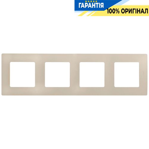 Рамка 4-постовая Legrand Etika 672514, «слоновая кость»
