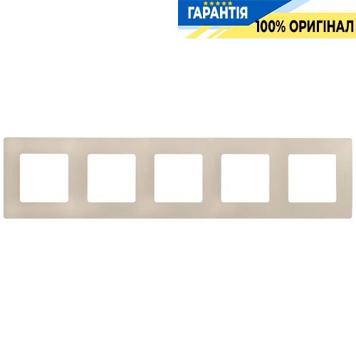 Рамка 5-постовая Legrand Etika 672515, «слоновая кость»