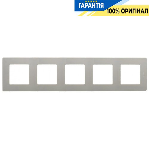 Рамка 5-а Legrand Etika 672525, «світла галька»