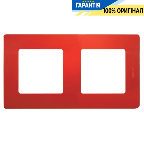 Рамка 2-а Legrand Etika 672532, «червоний»