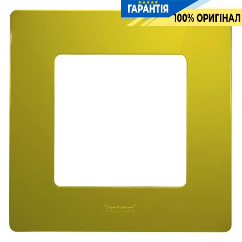 Рамка 1-а Legrand Etika 672541, «зелена папороть»