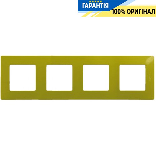 Рамка 4-постовая Legrand Etika 672544, «зеленый папоротник»