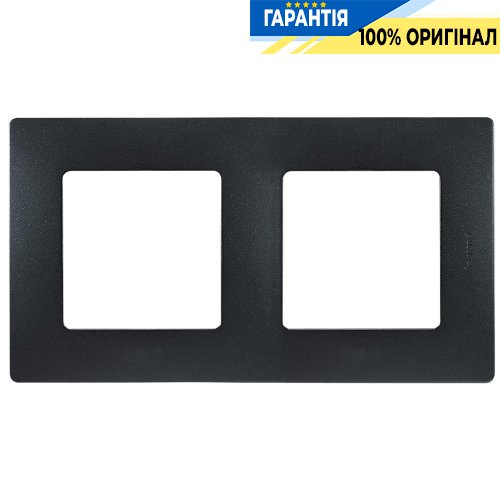 Рамка 2-постова Legrand Etika 672582, «антрацит»