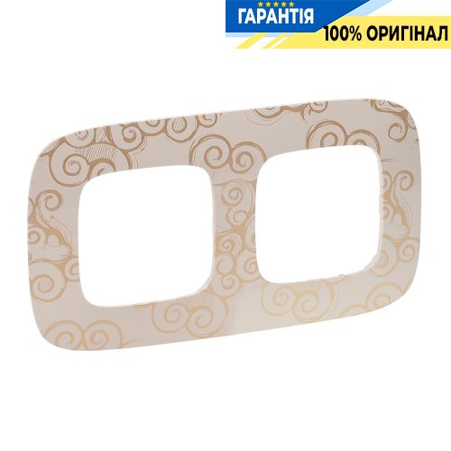 Рамка 2-а, Legrand Valena Allure 754352, нарцис золото