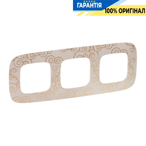Рамка 3-ая, Legrand Valena Allure 754353, нарцисс золото