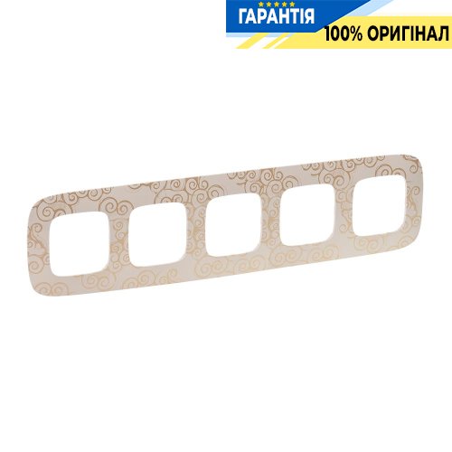Рамка 5-а, Legrand Valena Allure 754355, нарцис золото