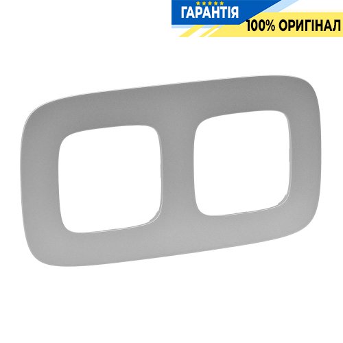 Рамка 2-а, Legrand Valena Allure 754392, алюминий