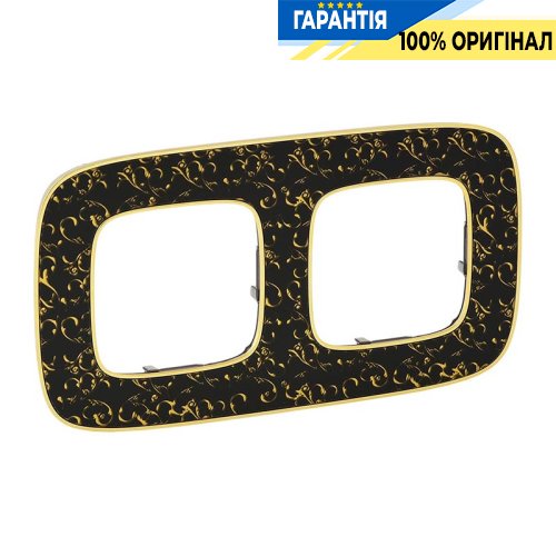 Рамка 2-а, Legrand Valena Allure 754432, бароко нуар