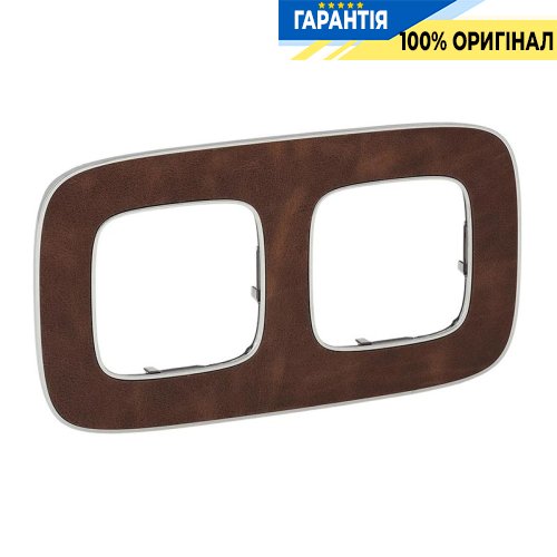 Рамка 2-а, Legrand Valena Allure 754452, шкіра