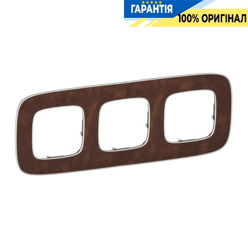 Рамка 3-ая, Legrand Valena Allure 754453, кожа