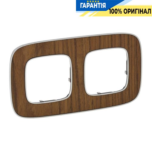 Рамка 2-а, Legrand Valena Allure 754462, горіх