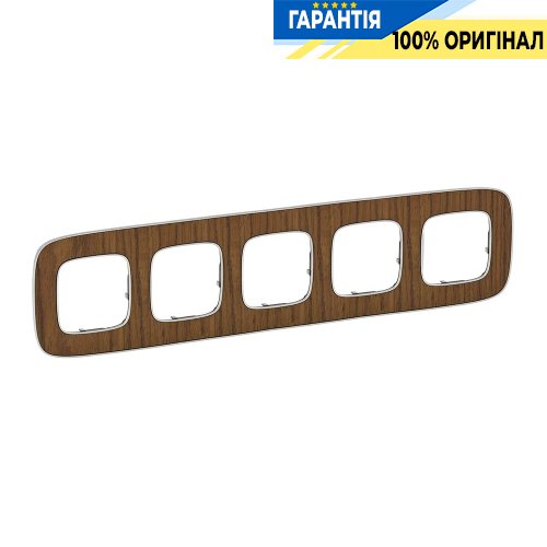 Рамка 5-а, Legrand Valena Allure 754465, горіх