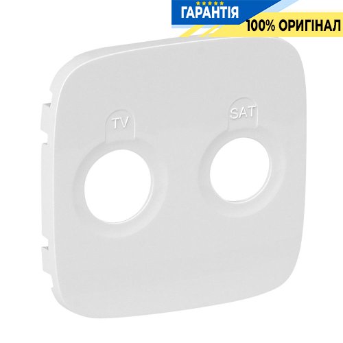 Лицьова панель розетки TV-SAT, Legrand Valena Allure 754825, білий