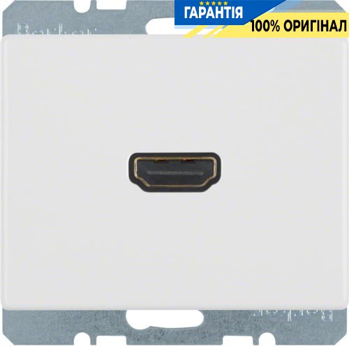 HDMI-розетка, полярная белизна, «Arsys» Berker 3315420069