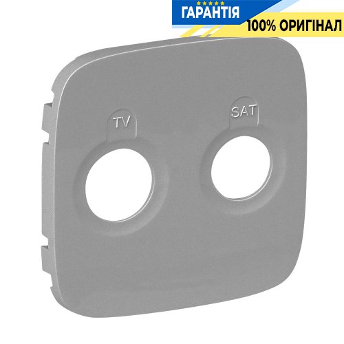 Лицевая панель розетки TV-SAT, Legrand Valena Allure 754827, алюминий