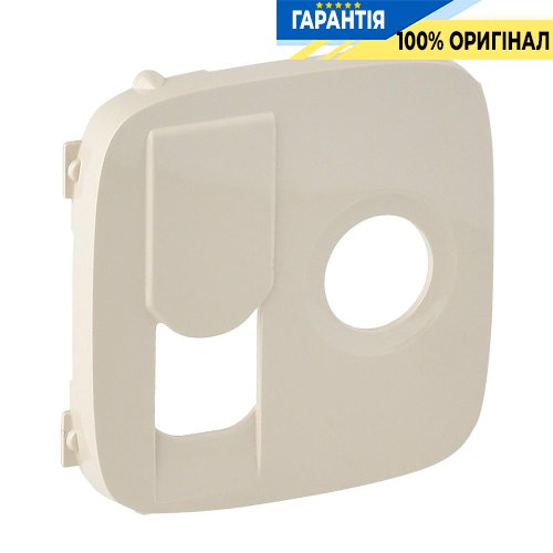 Лицевая панель розетки TV-RJ45, Legrand Valena Allure 754836, слоновая кость