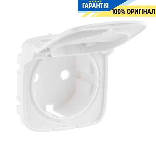 Лицьова панель розетки 2К + З з кришкою, Legrand Valena Allure 754845, білий